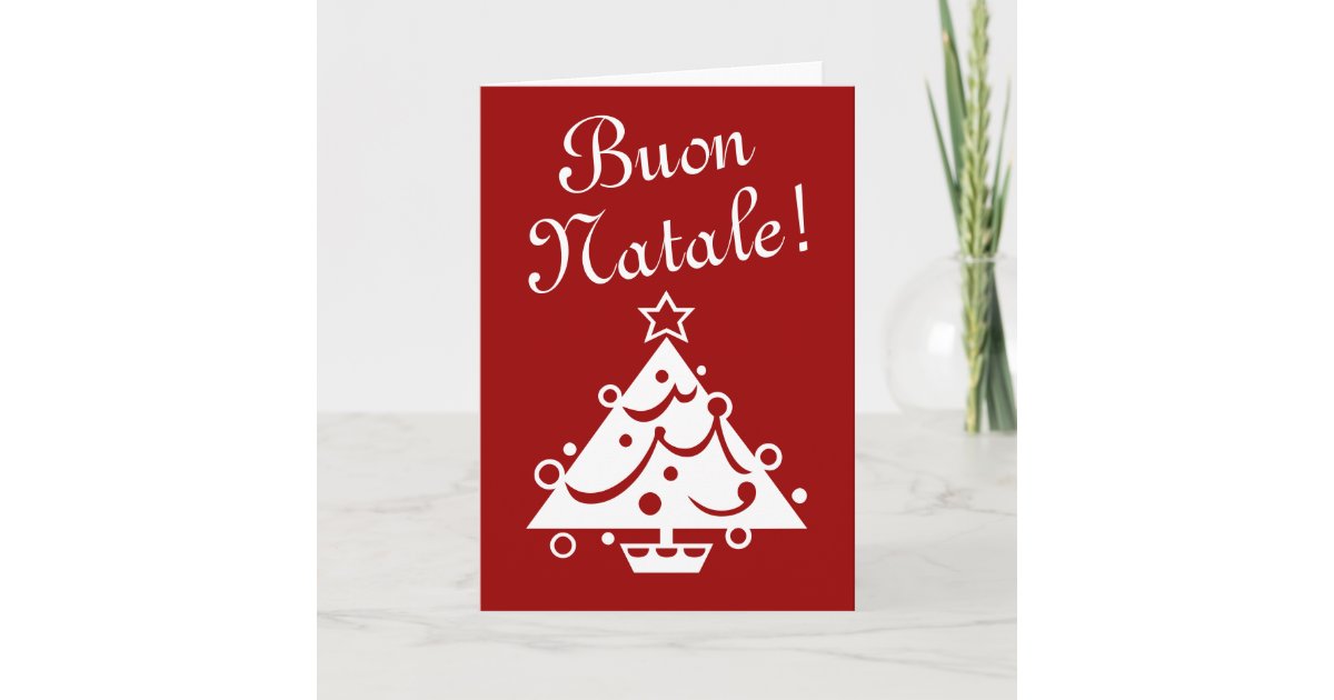 Buon Natale Christmas card | Italian xmas greeting | Zazzle.com.au