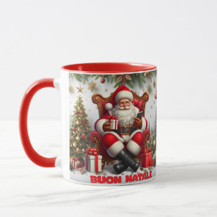 Buon Natale Christmas Santa Classic Mug