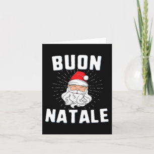 Buon natale christmasitaly italian santa babbo  card
