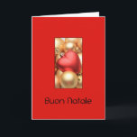 Buon Natale Italian Christmas Card<br><div class="desc">Buon Natale - Merry Christmas in Italian Surprise your nearest and dearest, your friends, co-workers, neighbours or even your boss with a special card in their own language or your (2nd) language. Many different designs available: from a modern collage photography card, mixing ornaments and winter landscapes, a classic vintage christmas...</div>
