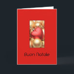 Buon Natale Italian Christmas Card<br><div class="desc">Buon Natale - Merry Christmas in Italian Surprise your nearest and dearest, your friends, co-workers, neighbours or even your boss with a special card in their own language or your (2nd) language. Many different designs available: from a modern collage photography card, mixing ornaments and winter landscapes, a classic vintage christmas...</div>