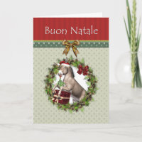 Buon Natale Italian Christmas Donkey