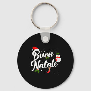 Buon natale italian christmas key ring