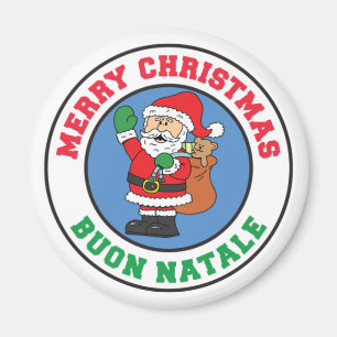 Buon Natale Italian Christmas Santa Magnet