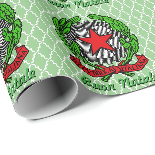 Buon Natale Italian Christmas Wrapping Paper (Roll Corner)