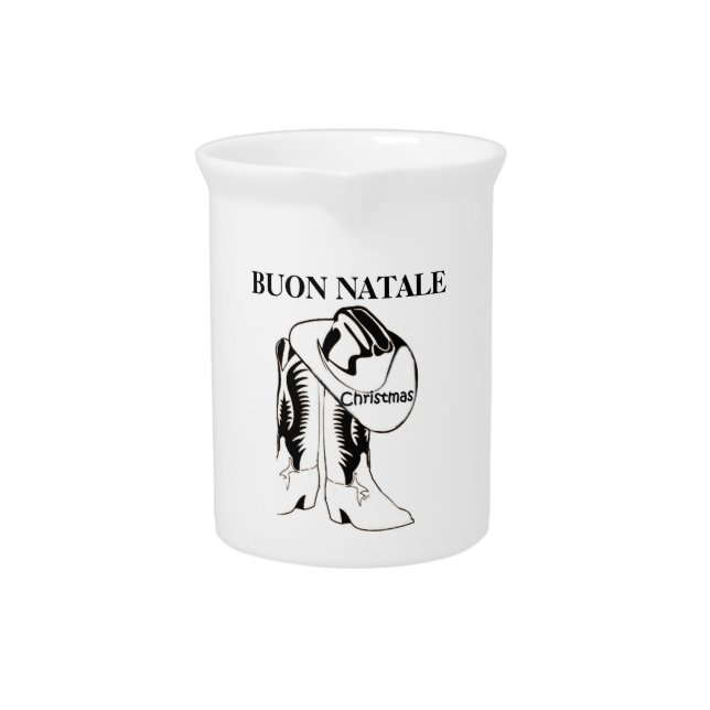 BUON NATALE-ITALIAN COUNTRY WESTERN PITCHER (Front)