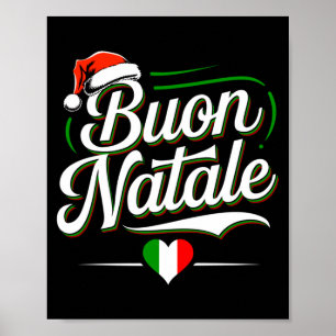 Buon Natale Italian Family Christmas Italy Pride H Poster