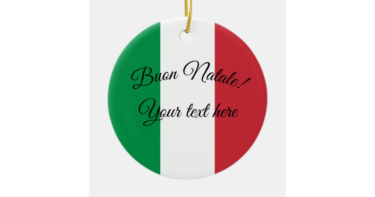 Buon Natale Ornament.Buon Natale Italian Flag Christmas Ornament Zazzle Com Au