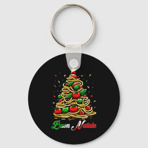 Buon Natale Italian Pasta Christmas Tree Xmas For Key Ring