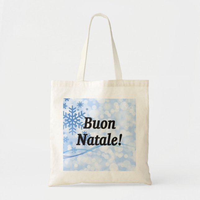 Buon Natale! Merry Christmas in Italian bf Tote Bag (Front)