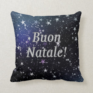 Buon Natale! Merry Christmas in Italian wf Cushion