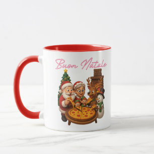 Buon Natale Pizza Party Mug