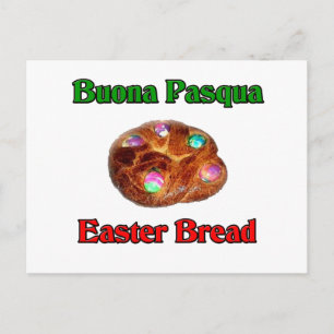 Buona Pasqua Easter Bread Holiday Postcard