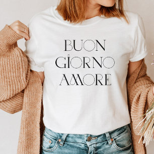 Buongiorno Amore Stylish Italian Modern Script Tri-Blend Shirt