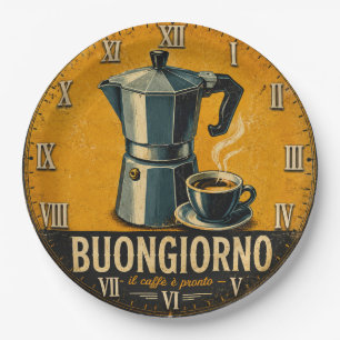 Buongiorno Coffee Paper Plate