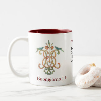 Buongiorno -Good Morning two-toned Mug