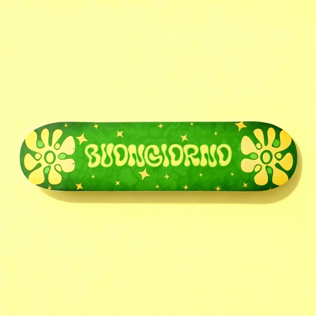 Buongiorno! Vibrant Italian Inspired Floral Skateboard (Creator Uploaded)