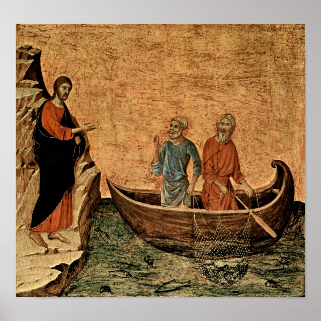 Buoninsegna - Calling of apostles Peter and Andrew Poster (Front)