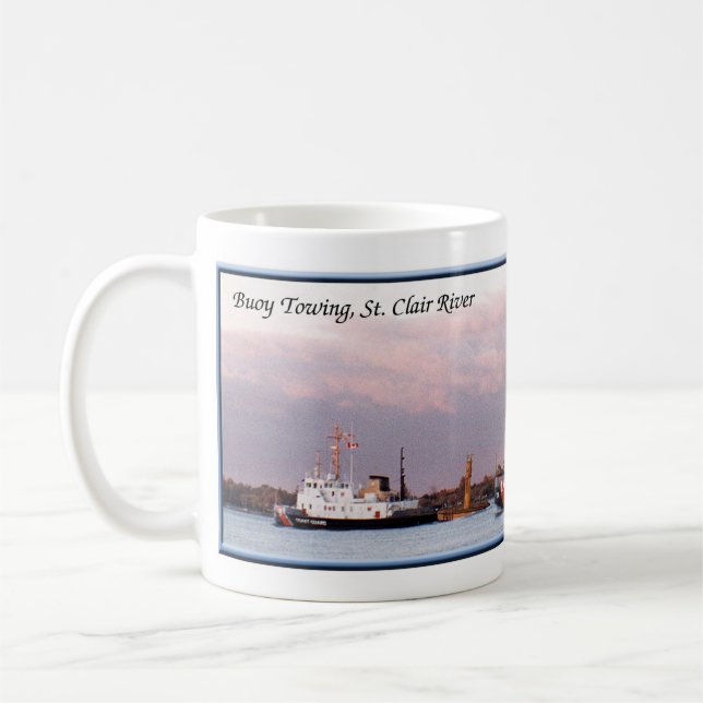 Buoy Towing St. Clair River mug (Left)