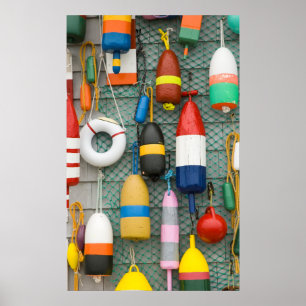Buoys at Blue Rocks Nova Scotia Poster