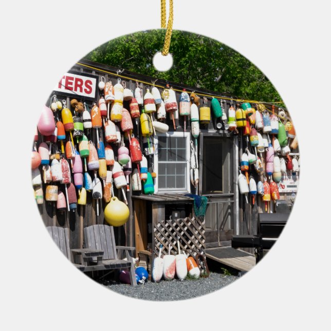 Buoys Ceramic Ornament (Front)