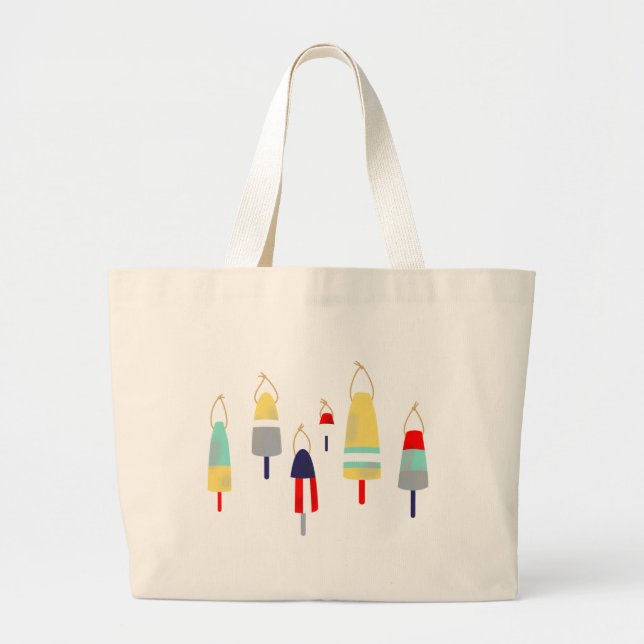 Buoys Large Tote Bag (Front)