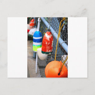Buoys on the Fence Postcard
