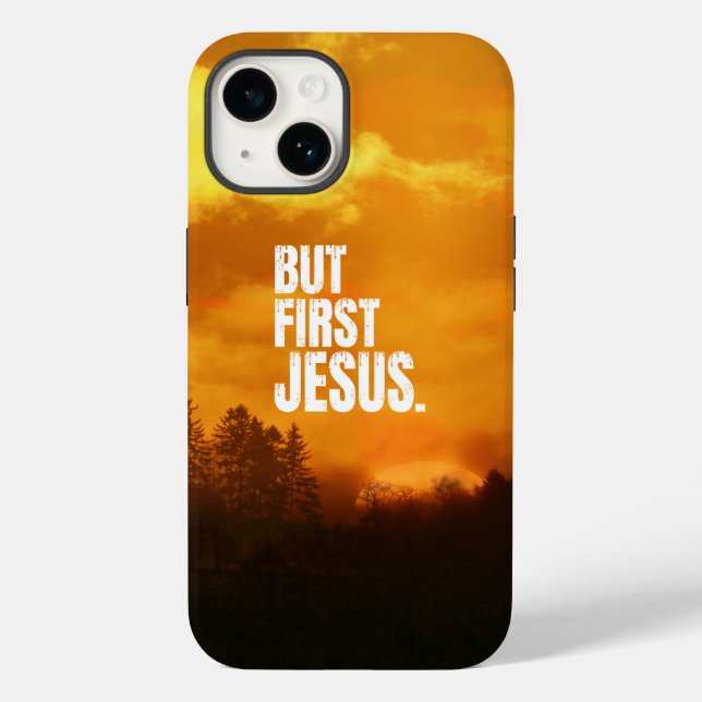 BUR FIRST JESUS NATURE MORNING SUNRISE  Case-Mate iPhone CASE (Back)