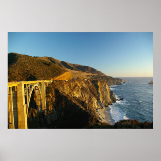 Bur Sur Coastline and Bridge Poster