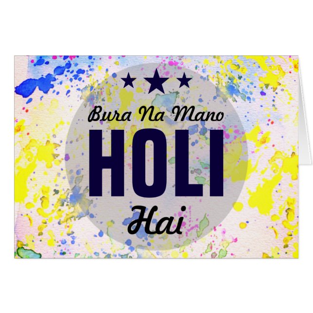 Bura Na Mano Holi Hai | Modern Colourful Happy Hol (Front Horizontal)