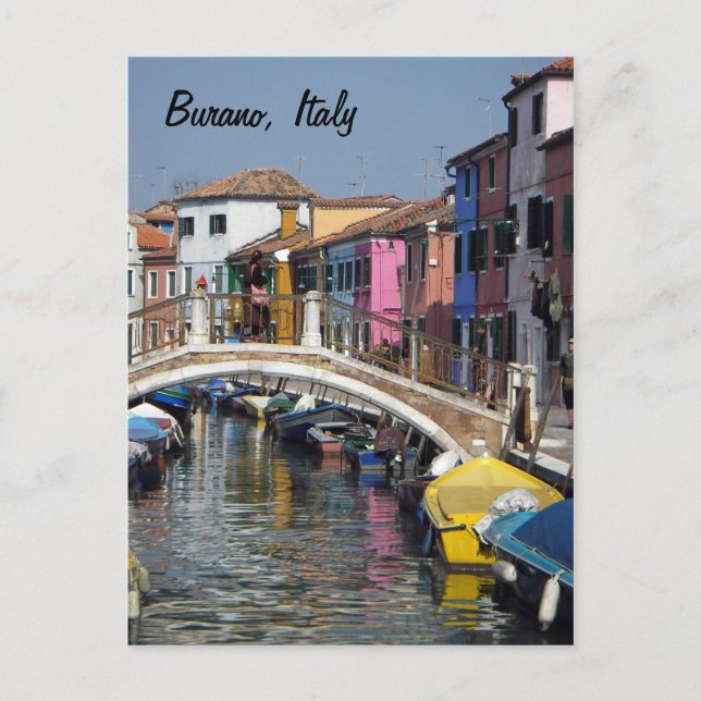 Burano Bridge Postcard (Front)