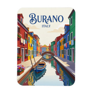 Burano Island Italy Magnet