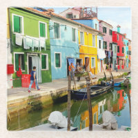 Burano island near Venice, Rainbow Houses in Italy