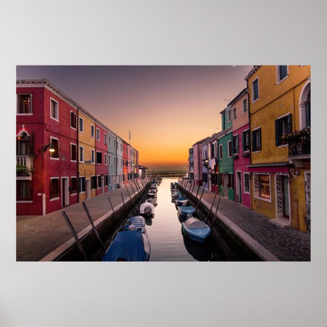 Burano Island, Venice, Italy Poster (Front)