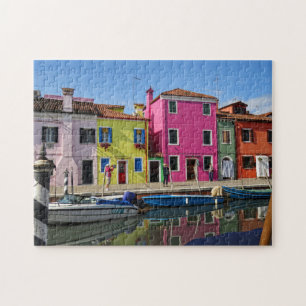 Burano Italy Canal II Jigsaw Puzzle