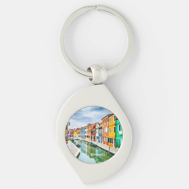 Burano, Italy Key Ring (Front)
