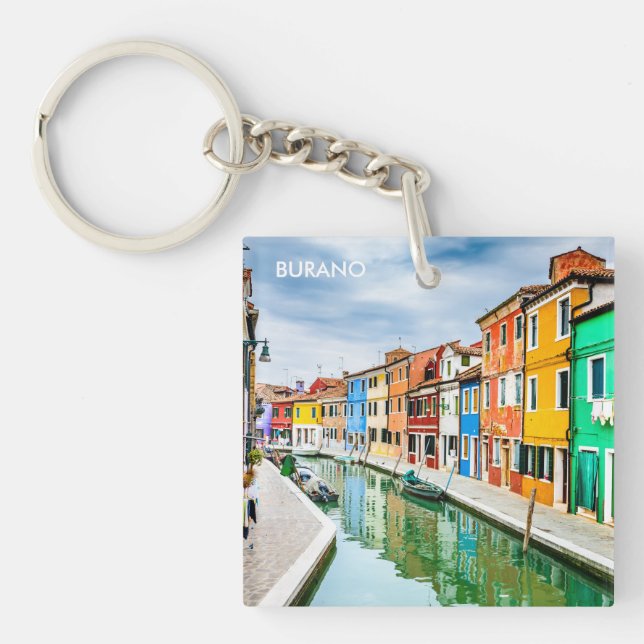 Burano, Italy Key Ring (Front)