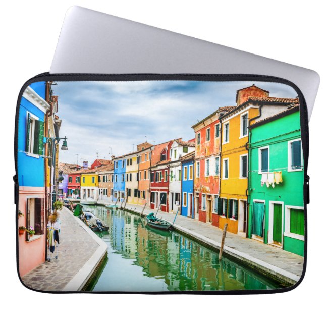 Burano, Italy Laptop Sleeve (Front)