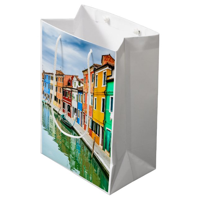 Burano, Italy Medium Gift Bag (Front Angled)