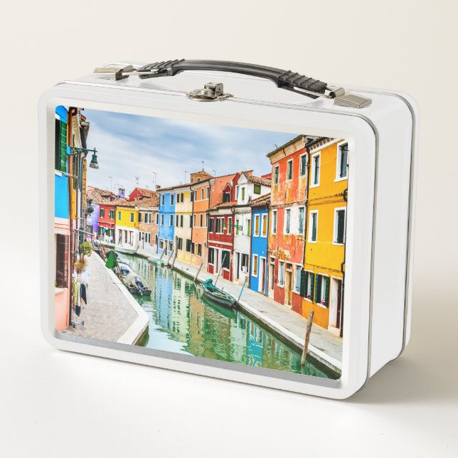 Burano, Italy Metal Lunch Box (Front)