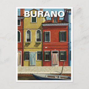 Burano Italy Postcard