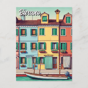 Burano Italy Postcard