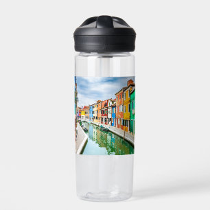 Burano, Italy Water Bottle