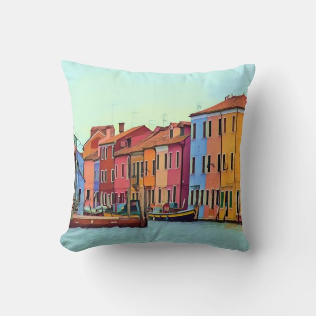 BURANO - Venetian Lagoon Venice - Burano Cushion (Front)