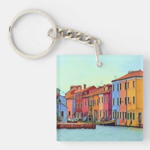 BURANO - Venetian Lagoon Venice - Burano Key Ring