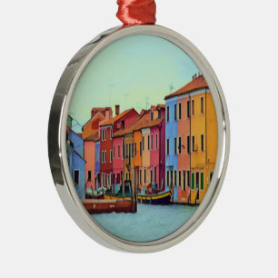 BURANO - Venetian Lagoon Venice - Burano Metal Ornament