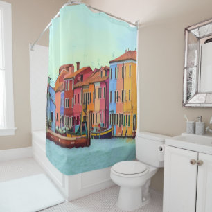 BURANO - Venetian Lagoon Venice - Burano Shower Curtain