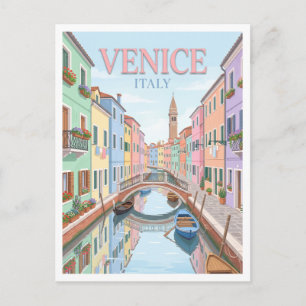 Burano Venice Italy Postcard