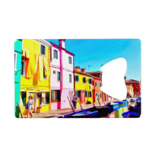 Burano, Venice watercolor painting
