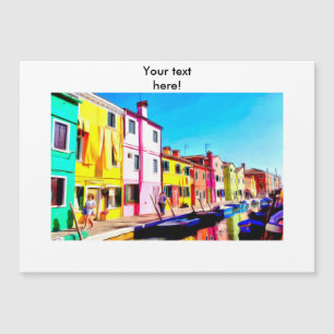 Burano, Venice watercolor painting